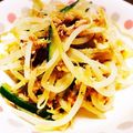 なつこーた's cooksnap of when they made 簡単❤️ツナともやしのピリ辛おかかナムル.
