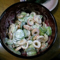 Ｋ-聖夜's cooksnap of when they made ちくわときゅうりのワサビマヨあえ.