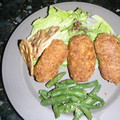 Kaiぞう's cooksnap of when they made れんこんと鶏ひき肉のしんじょう揚げ.