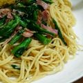 おさとうありちゃん's cooksnap of when they made 菜の花とウインナーのパスタ♪.