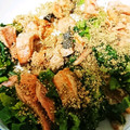 ナクノボリ's cooksnap of when they made 簡単！塩鮭とほうれん草のミルフィーユ.