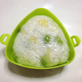 ぽちこ（マイ）'s cooksnap of when they made 簡単きれい！たくわんと枝豆の混ぜご飯.