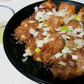 chan72⭐'s cooksnap of when they made コク旨タレで♪豆腐の豚巻き.