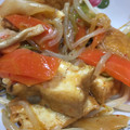 ＠ふわ＠'s cooksnap of when they made ちぎり白菜と厚揚げと豚肉のキムチ炒め！.