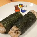 ChunChun☆≡'s cooksnap of when they made よろこんぶスティックおにぎり.