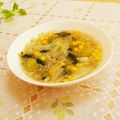 旦那は皿洗い's cooksnap of when they made 覚書 白菜とコーンのコンソメスープ.