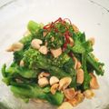 のんびりともちゃん's cooksnap of when they made 菜の花おひたしピーナッツがけ.