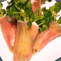 ふか谷's cooksnap of when they made 巻くだけ！かいわれの生ハム巻き♪.