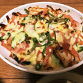 つけま命's cooksnap of when they made トマトとナスの重ねチーズ焼き♡.