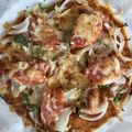 ディナーカレー's cooksnap of when they made ＊米粉deサクサクピザ生地＊.