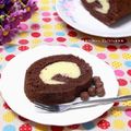 Mieru＊'s cooksnap of when they made HMで絶品♥極上食感チョコロールケーキ.