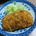 はぴclover's cooksnap of when they made 豚こま（切り落とし）で揚げないトンカツ♪.