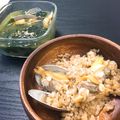 雨です's cooksnap of when they made アサリのガーリック炒めご飯.