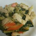 ブウチャン's cooksnap of when they made 鶏むね肉の酢炒め♪簡単キャベツほうれん草.
