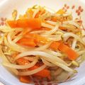 りん♪りん's cooksnap of when they made レンジで簡単!にんじんともやしのナムル♡.