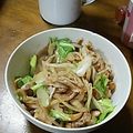 霊幻新隆's cooksnap of when they made 豚肉玉葱筍椎茸キャベツピーマンの中華炒め.