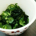 とも☆♪☆♪'s cooksnap of when they made さっぱり♬きゅうりとわかめの生姜酢和え.