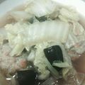 hgak's cooksnap of when they made 鶏むね肉のつくねと☆白菜の温かうま煮★.