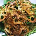 まさまさといちご's cooksnap of when they made サラダほうれん草とれんこんのサラダ.