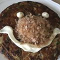 Yokchina's cooksnap of when they made 豆腐でヘルシー！じゃがいもお好み焼き.
