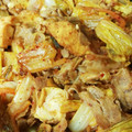 こっこちゃーん's cooksnap of when they made ちぎり白菜と厚揚げと豚肉のキムチ炒め！.