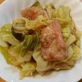 蜜茄子's cooksnap of when they made とり肉とキャベツのガーリック煮込み.