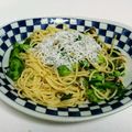 acquastone's cooksnap of when they made のらぼう菜とジャコのパスタ.
