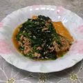 ＠迷子＠'s cooksnap of when they made 厚揚げとほうれん草の炒め煮.