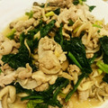 ハッピィ0730's cooksnap of when they made ほうれんそうとしめじの、バターしょうゆ炒.