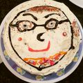 CheeZoo's cooksnap of when they made 父の日に★お父さんの顔ケーキ☆.