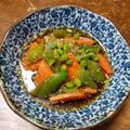 はらぺこぴろみ's cooksnap of when they made スナップえんどう(絹さやも)人参ごま和え.