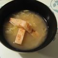 Mawaru7's cooksnap of when they made おみそ汁に焼きお揚げ♪.