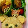 ☆Yuimama☆☆'s cooksnap of when they made キャラ弁＊プチフランクdeコリラックマ♪.