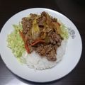 あっこ☺'s cooksnap of when they made ダシダでがっつりサラダ豚丼.