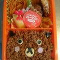 precious☆'s cooksnap of when they made 簡単キャラ弁♪そぼろでくまちゃん☆.