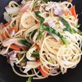 ひひひししし's cooksnap of when they made 時短❤豚肉の和風パスタ.