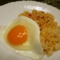 ジョングレ's cooksnap of when they made 豆板醤ご飯目玉焼き乗っけ.