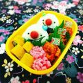 ☆りりん☆'s cooksnap of when they made キャラ弁＊簡単♪おにぎりくん弁当.