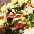 ちびまめママ◎'s cooksnap of when they made 大葉とかにかまの和風ポテトサラダ.