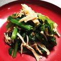 AsukA1025's cooksnap of when they made さっぱり【小松菜と干しエビのごまポン酢】.