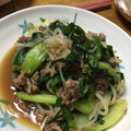 凪なぎ's cooksnap of when they made 牛肉とニラと春雨の簡単炒めもの♪.