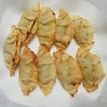 akokuma♪'s cooksnap of when they made おつまみ☆納豆チーズシソのあげ餃子★.