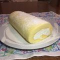 リリィ！'s cooksnap of when they made チーズクリームの米粉ロールケーキ.