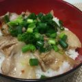 sakitchen♡'s cooksnap of when they made 葱塩ダレの豚バラ丼.