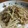 りっちび's cooksnap of when they made 残った餃子のたねDEもやし炒め.