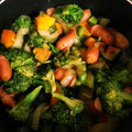stuie's cooksnap of when they made 簡単！ブロッコリーと舞茸かぼちゃ炒め.