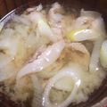 みのくろ's cooksnap of when they made 簡単！豚バラ大根☆お味噌汁.