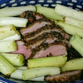 ３ｍのねこじゃらし's cooksnap of when they made 合鴨ロース黒胡椒と長葱のオーブン焼き.