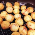 hikajiri's cooksnap of when they made マヨチーズコンビーフinポテトボール☆.