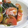 umemodoki's cooksnap of when they made トマトとワカメの酢の物.